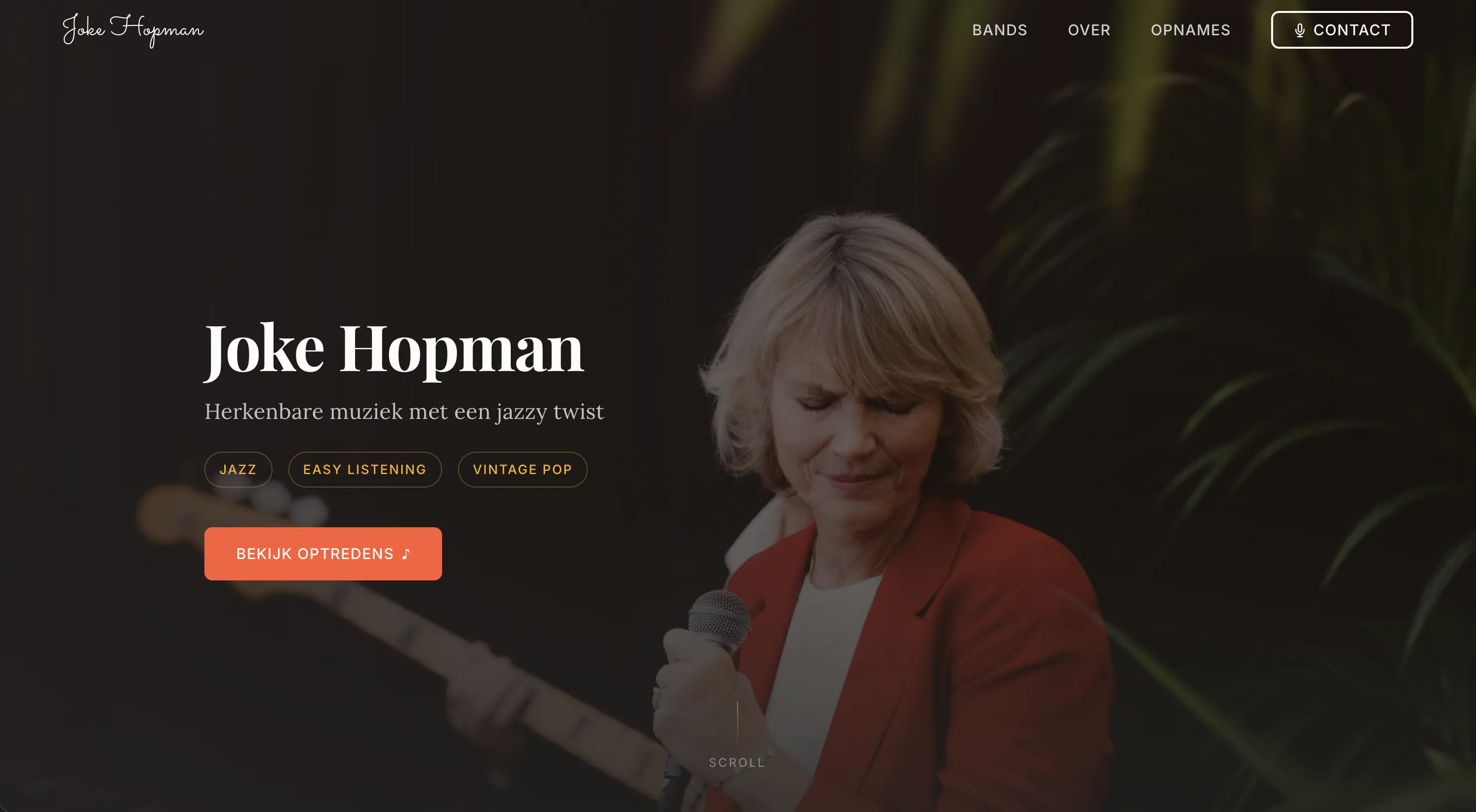 Joke Hopman Music - website voor zangeres met jazz, blues en easy listening